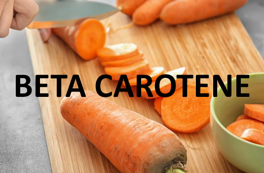 Beta carotene - antioxidant with many health benefits