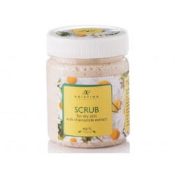 Scrub for dry skin with chamomile extract, Hristina, 200 ml