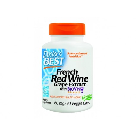 Екстракт от френско червено грозде, Doctor's Best - 90 капсули