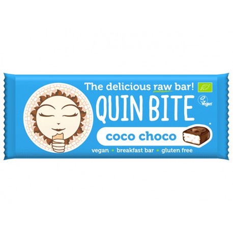 Суров бар с кокос и какао, QuinBite - 30 гр.