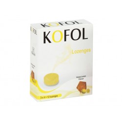 Кофол, бонбони за гърло, с аромат на мед и лимон, Чарак, 12 бонбона
