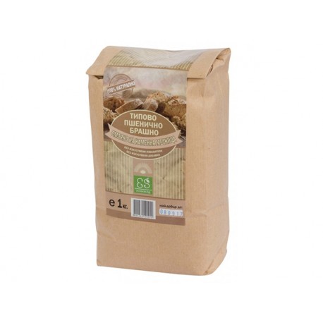 Natural brown wheat flour, 1 kg