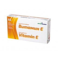 Витамин Е, ФитоФарма, 60 капсули