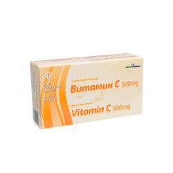 Vitamin C, 500 mg, PhytoPharma, 30 capsules