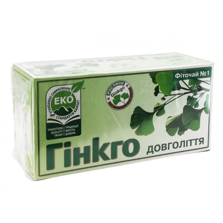 PhytoTea, Ginkgo Biloba - leaves, 20 filter bags