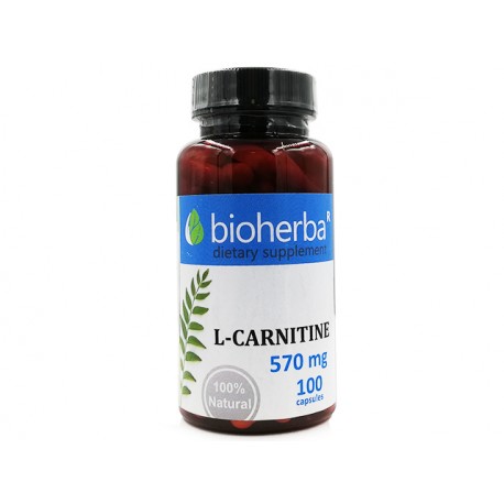 L-Carnitine, sport and weight loss, Bioherba, 100 capsules