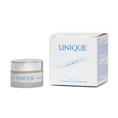 Regenerating face cream with clay, Avia UNIQUE, 40 ml