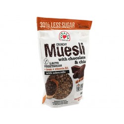 Crunchy Muesli with chocolate, chia and brown sugar. 350 g