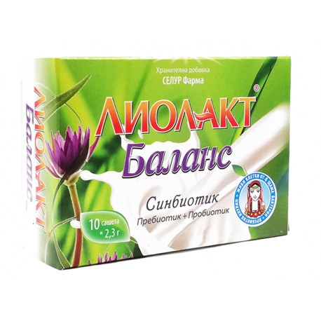 Lyolact Balance, probiotic and prebiotic, 10 sachets
