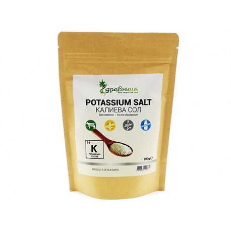 Potassium salt, table salt substitute, Zdravnitza, 500 g
