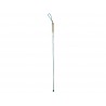 Aluminum walking stick for blind, folding, white
