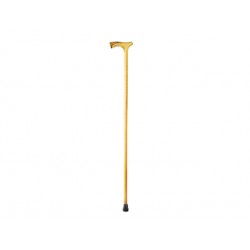 Wooden walking stick with upright handle, Forry, Bulgaria