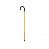 Wooden walking stick with curved plastic handle, Forry, Bulgaria