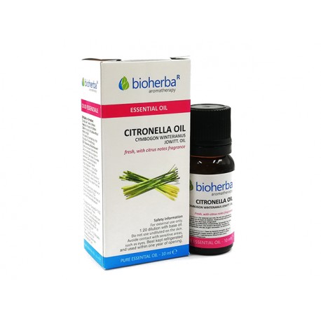 Citronella, essential oil, Bioherba, 10 ml