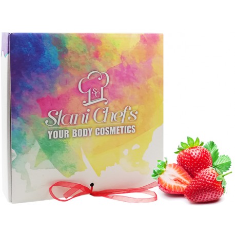 Cosmetic Gift Box "Food for Body" - strawberry mousse
