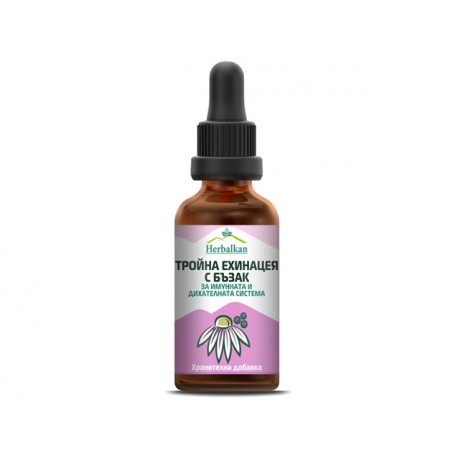Triple Echinacea with Sambucus, Herbalkan, 50 ml