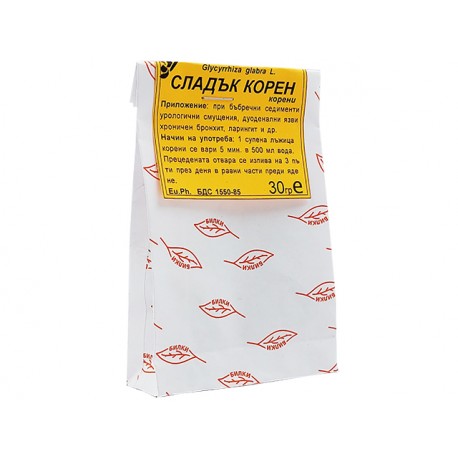 Liquorice (Glycyrrhiza glabra), dried root, Bilkaria, 30 g
