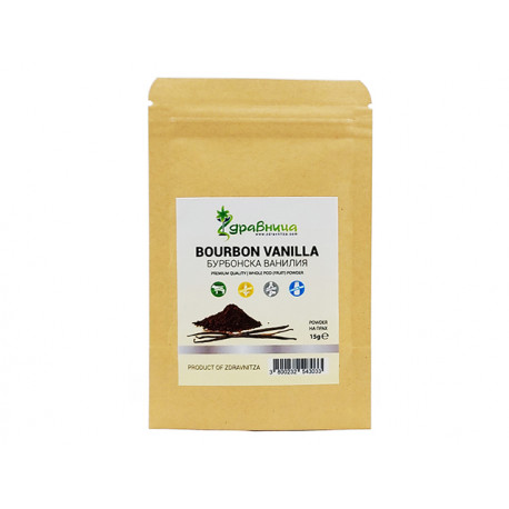 Bourbon vanilla powder, Zdravnitza, 15 g