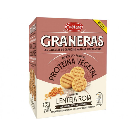 Red lentil biscuits, Graneras, 120 g