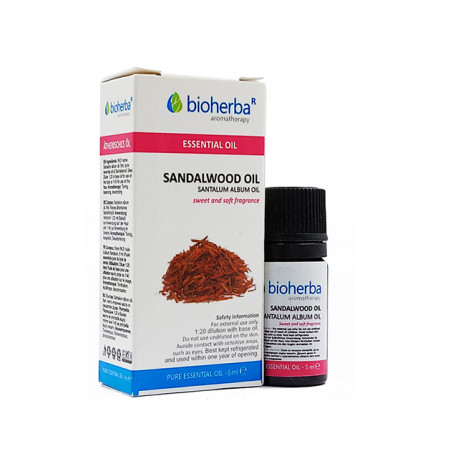 Sandalwood, pure essential oil, Bioherba, 5 ml