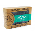 Natural soap with bamboo activated charcoal and peppermint oil, Avia, 110 g