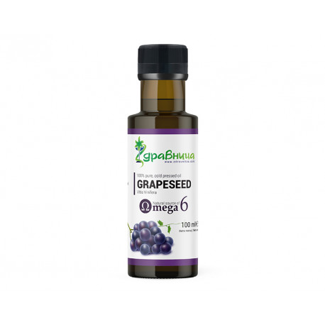 Grapeseed oil, cold pressed, Zdravnitza, 100 ml