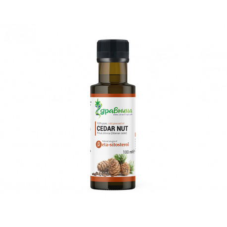 Siberian Cedar nut oil, cold pressed, Zdravnitza, 100 ml