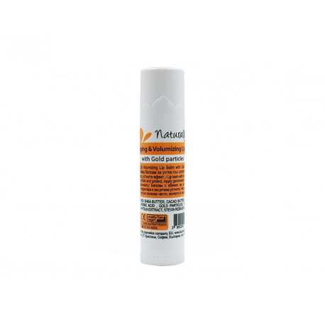 Anti-aging and Volumizing Lip Balm with Gold particles, Naturally, 10 ml