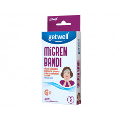 Gel patches for migraines and headaches, Getwell, 3 pcs