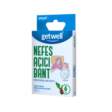 Mint patch for clear breathing, Getwell, 6 pcs