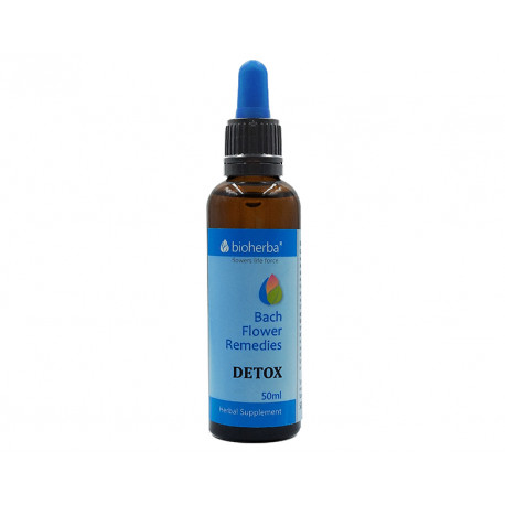 Detox, Bach Flower Remedies, Bioherba, 50 ml