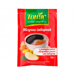 Instant drink with ginger, apple, cinnamon and clove, Tonus, 50 g