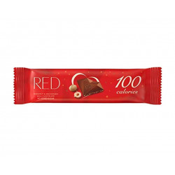 Milk chocolate with hazelnut and macadamia, no added sugar, Red, 26 g