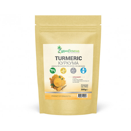 Turmeric, root powder, Zdravnitza, 300 g