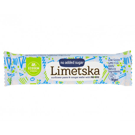 Вафла Лимецка, тахан и нуга, без захар, с ProViotic, Екосем, 30 гр.