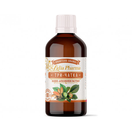 Three-Chatka (Clove, Turmeric and Green walnut), herbal drops, Lidia Pharma, 100 ml