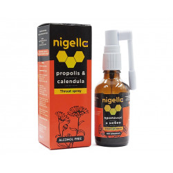 Propolis and Calendula, alcohol free throat spray, Nigella, 50 ml