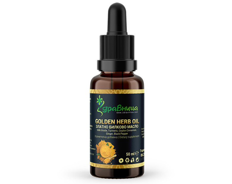 Golden Herb Oil, herbal oil complex, Zdravnitza, 50 ml