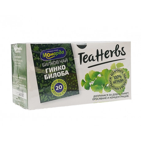 Herbal Tea - Ginkgo Biloba, Monarda, 20 filter bags