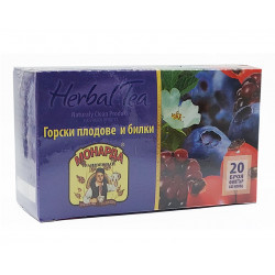 Билков чай - Горски плодове и билки, Монарда, 20 филт. пакетчета