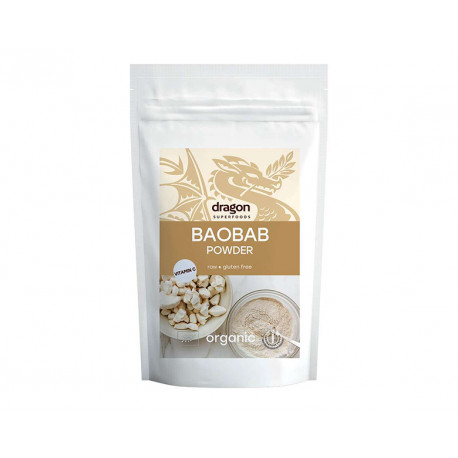 Organic Boabab powder, Dragon Superfoods, 200 g