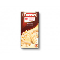 White chocolate, no added sugar, Torras, 75 g