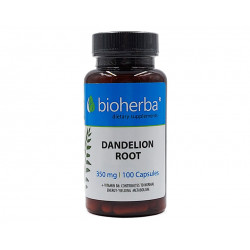 Dandelion - root, Bioherba, 100 capsules