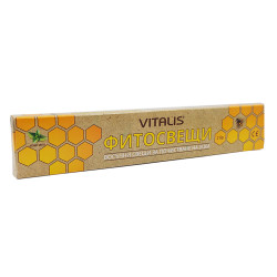Natural Beeswax Ear Candles, Vitalis, 2 pcs