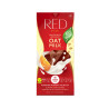 Vegan oat milk chocolate - almond and orange, Red, 85 g