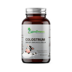 Colostrum, 40% Immunoglobulin, Zdravnitza, 60 capsules