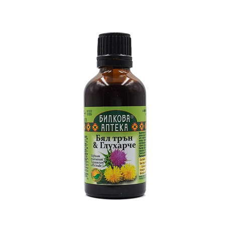 Milk thistle and Dandelion, herbal tincture, Bioherba, 50 ml