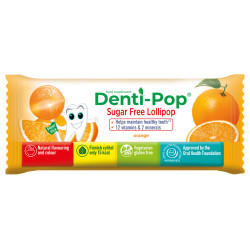 Близалка за здрави зъби, без захар, портокал, Денти-Поп, 6 гр.