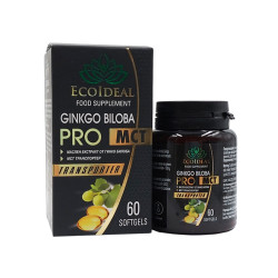 Ginkgo Biloba PRO MCT, EcoIdeal, 60 capsules