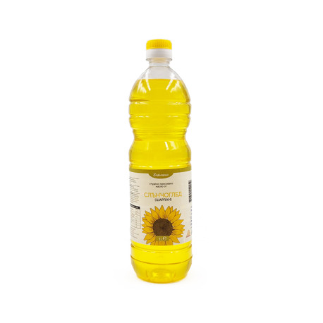 Cold pressed sunflower oil, EoFloria, 1 liter